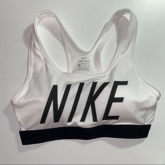 NIKE white and black sports bra - Picture 2 of 4